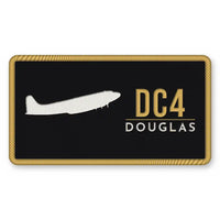 Thumbnail for Douglas DC-4 Patches - Rectangle - Black Gold