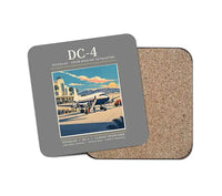 Thumbnail for Douglas DC-4 - Poster - Coaster - Gray