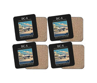 Thumbnail for Douglas DC-4 - Poster - Coaster Set - Black
