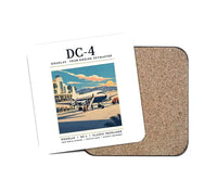 Thumbnail for Douglas DC-4 - Poster - Coaster - White