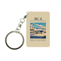 Thumbnail for Douglas DC-4 - Poster - Key Chain - Beige