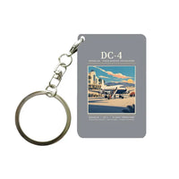 Thumbnail for Douglas DC-4 - Poster - Key Chain - Gray