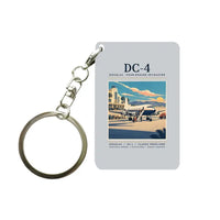 Thumbnail for Douglas DC-4 - Poster - Key Chain - Light Gray