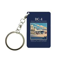 Thumbnail for Douglas DC-4 - Poster - Key Chain - Navy Blue