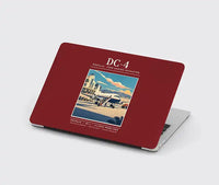 Thumbnail for Douglas DC-4 - Poster - MacBook Case - Dark Red