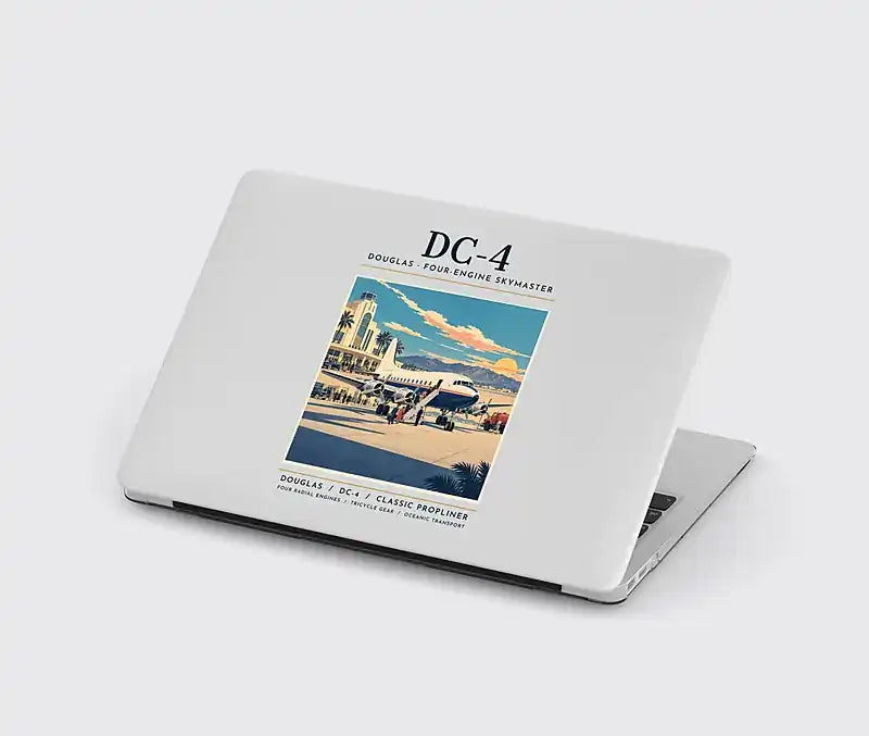 Douglas DC-4 - Poster - MacBook Case - Light Gray