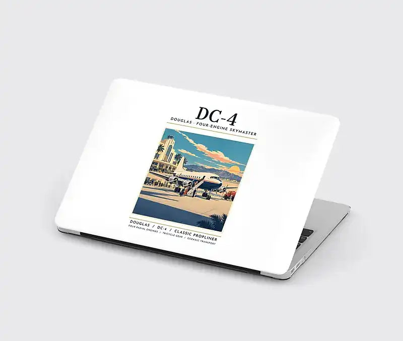 Douglas DC-4 - Poster - MacBook Case - White