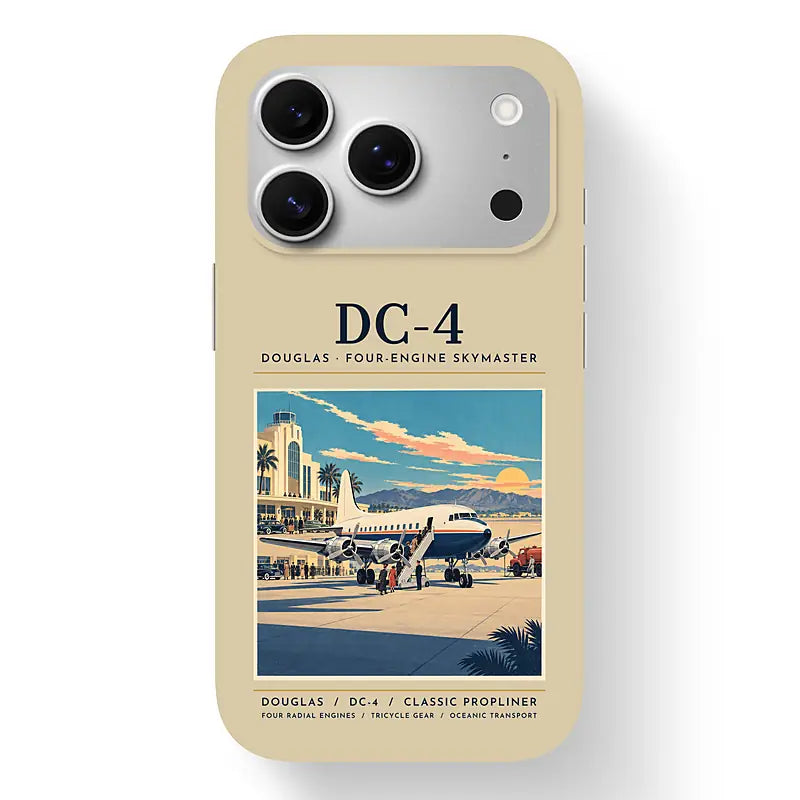 Douglas DC-4 - Poster - MagSafe iPhone 17 Pro - Beige