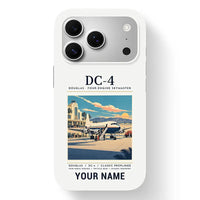 Thumbnail for Douglas DC-4 - Poster + Name - MagSafe iPhone 17 Pro - White