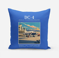 Thumbnail for Douglas DC-4 - Poster - Pillow - Blue