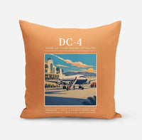 Thumbnail for Douglas DC-4 - Poster - Pillow - Orange