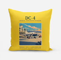 Thumbnail for Douglas DC-4 - Poster - Pillow - Yellow