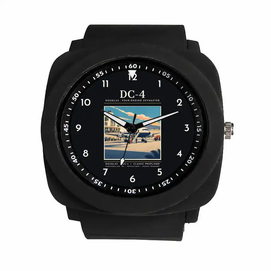 Douglas DC-4 - Poster - Rubber Strap - Black