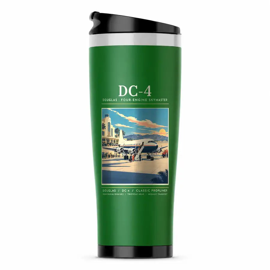 Douglas DC-4 - Poster - Stainless Steel (No Holder) - Green