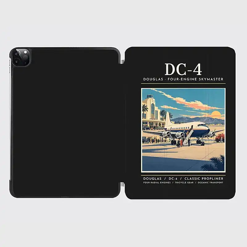 Douglas DC-4 - Poster - iPad Case - Black