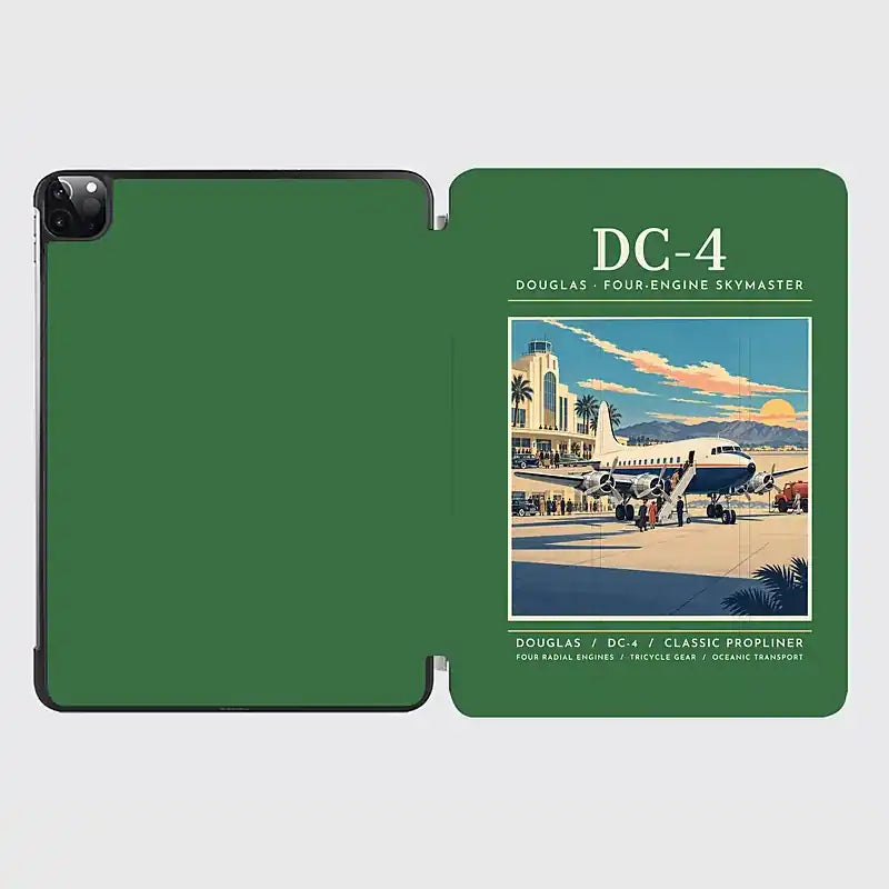 Douglas DC-4 - Poster - iPad Case - Green