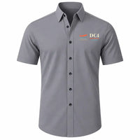 Thumbnail for Douglas DC-4 - Short Sleeve Shirt - Poster - Gray