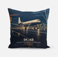 Thumbnail for Douglas DC-6B - 3D + Name - Pillow - Full Print
