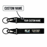 Thumbnail for Douglas DC-6B Hawk-Shaped Key Chains - Black - Cartoon - Personalized