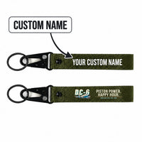 Thumbnail for Douglas DC-6B Hawk-Shaped Key Chains - Dark Green - Cartoon - Personalized