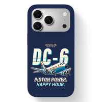 Thumbnail for Douglas DC-6B - Cartoon - MagSafe iPhone 17 Pro - Navy Blue