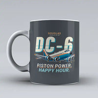 Thumbnail for Douglas DC-6B - Cartoon - Mug - Gray