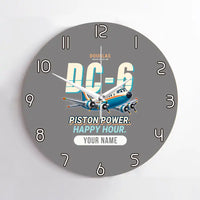 Thumbnail for Douglas DC-6B - Cartoon + Name - No Frame - Gray