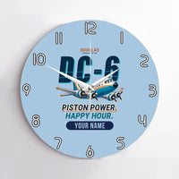 Thumbnail for Douglas DC-6B - Cartoon + Name - No Frame - Light Blue
