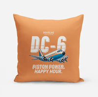 Thumbnail for Douglas DC-6B - Cartoon - Pillow - Orange