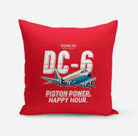 Thumbnail for Douglas DC-6B - Cartoon - Pillow - Red
