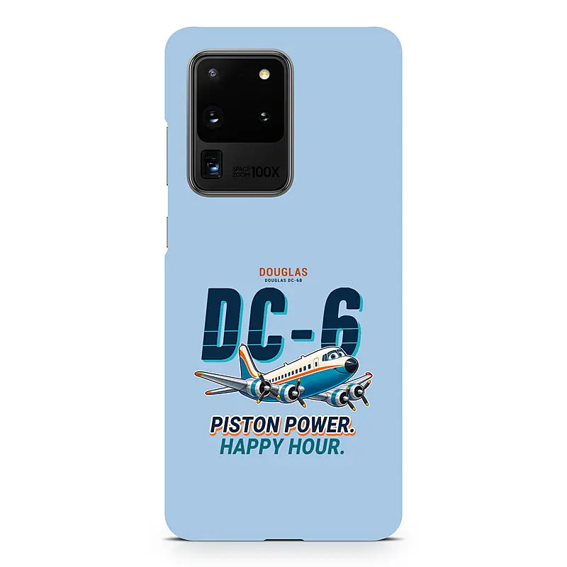 Douglas DC-6B - Cartoon - Samsung Case - Light Blue