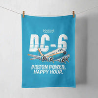 Thumbnail for Douglas DC-6B - Cartoon - Towel - Turquoise