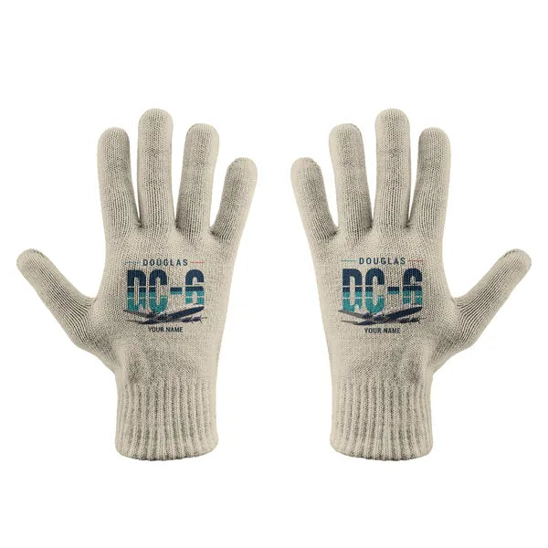 Douglas DC-6B - Gloves - Full - Original + Name - Beige