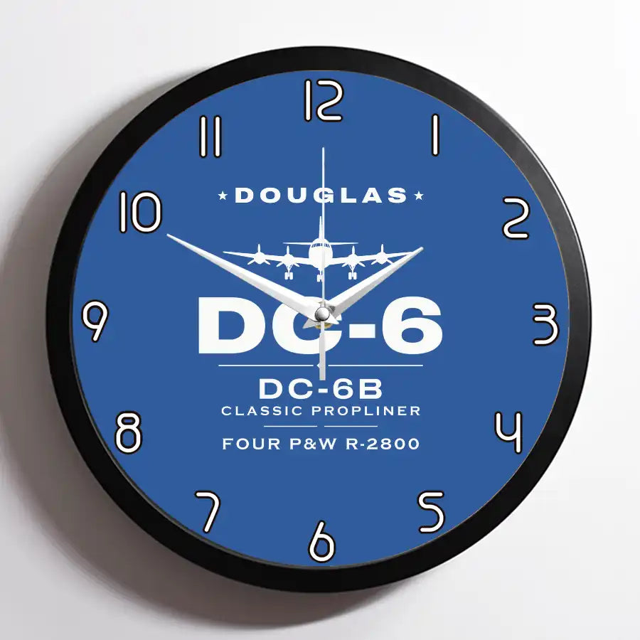 Douglas DC-6B - Heritage - Framed - Blue