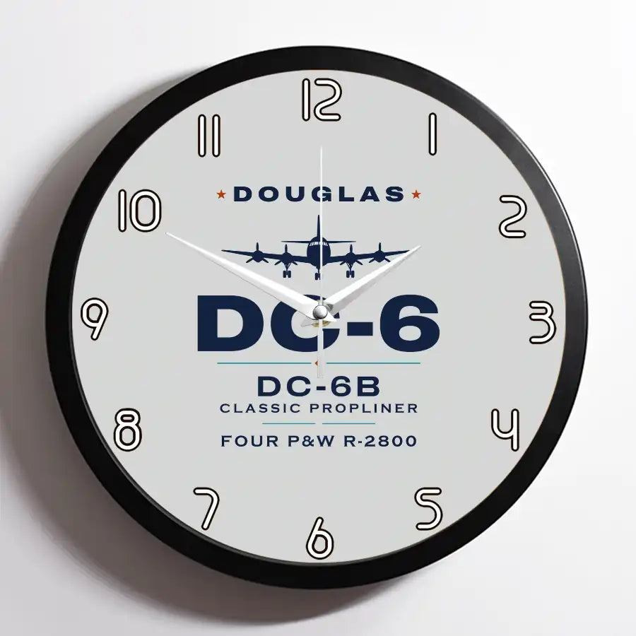 Douglas DC-6B - Heritage - Framed - Light Gray