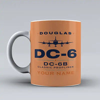 Thumbnail for Douglas DC-6B - Heritage + Name - Mug - Orange