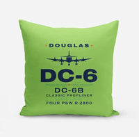 Thumbnail for Douglas DC-6B - Heritage - Pillow - Light Green