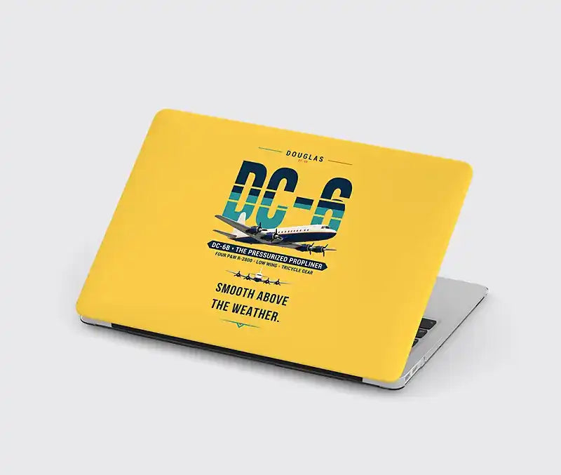 Douglas DC-6B - Original - MacBook Case - Yellow