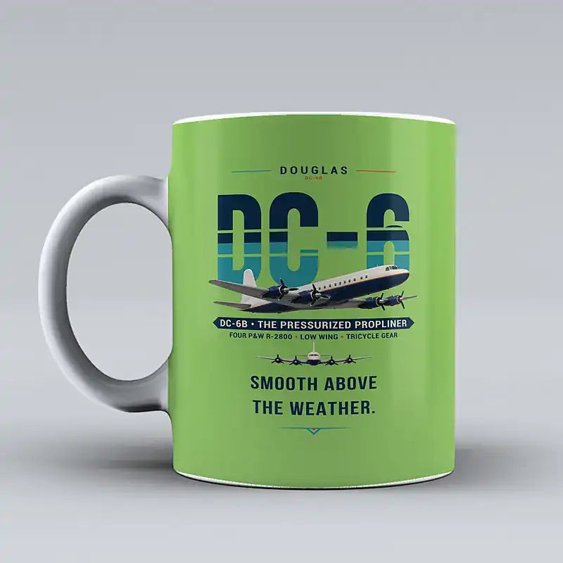 Douglas DC-6B - Original - Mug - Light Green