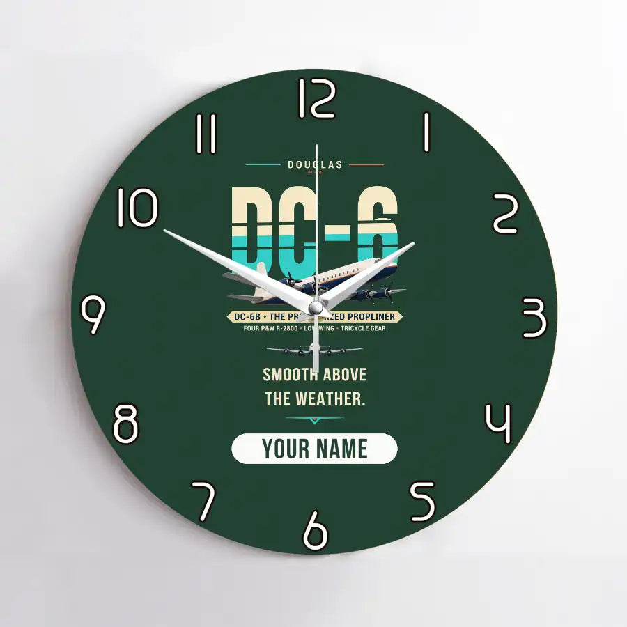 Douglas DC-6B - Original + Name - No Frame - Dark Green