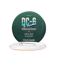 Thumbnail for Douglas DC-6B - Original + Name - Pin - Dark Green