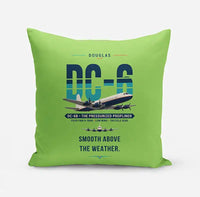 Thumbnail for Douglas DC-6B - Original - Pillow - Light Green