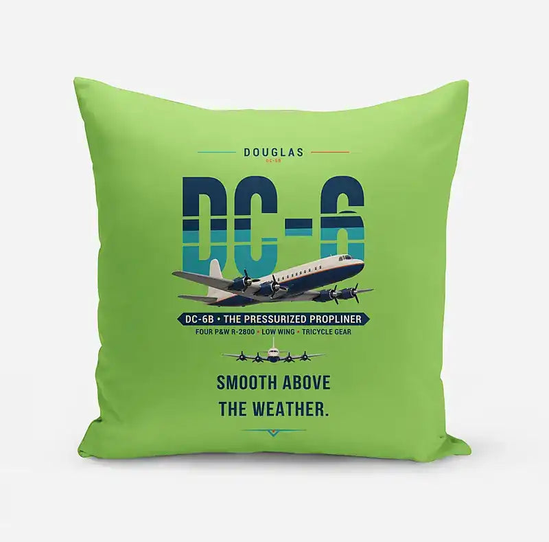 Douglas DC-6B - Original - Pillow - Light Green