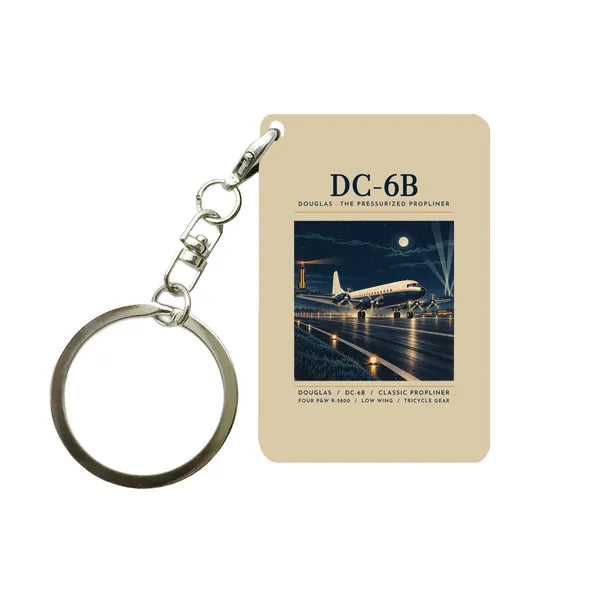 Douglas DC-6B - Poster - Key Chain - Beige