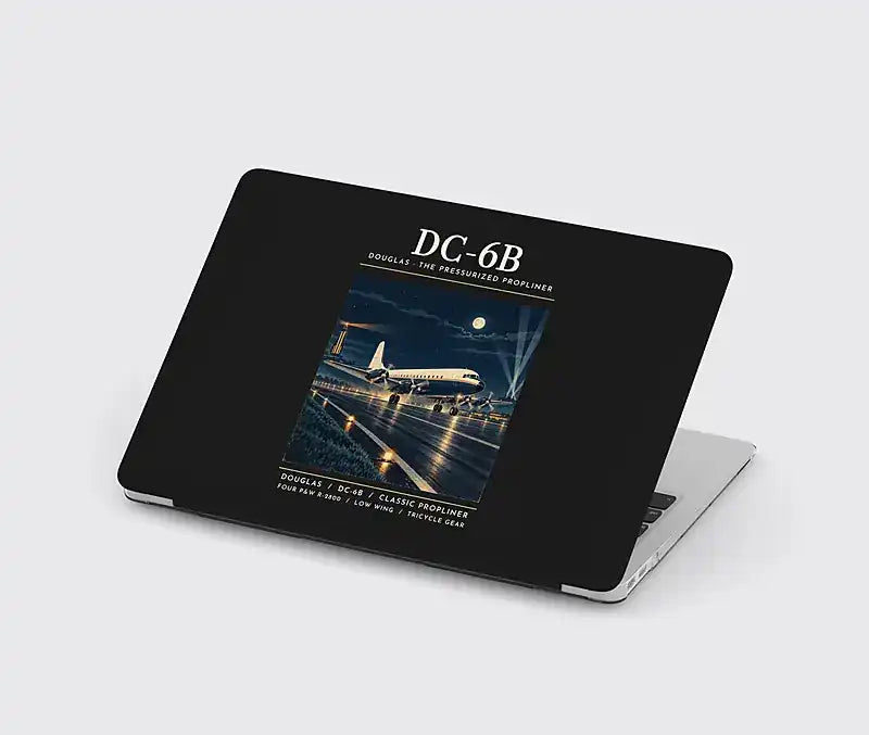 Douglas DC-6B - Poster - MacBook Case - Black