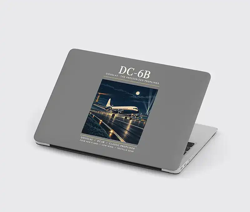 Douglas DC-6B - Poster - MacBook Case - Gray