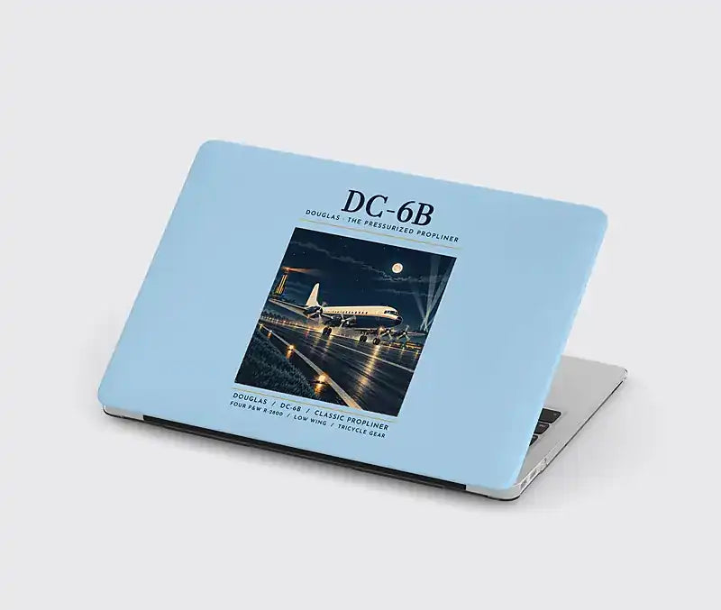 Douglas DC-6B - Poster - MacBook Case - Light Blue