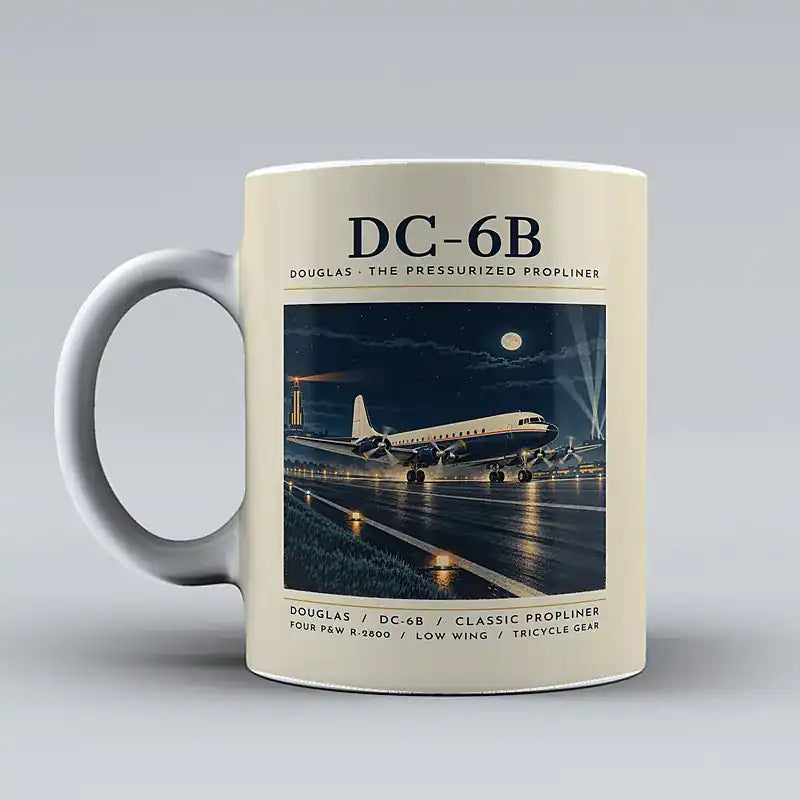 Douglas DC-6B - Poster - Mug - Beige