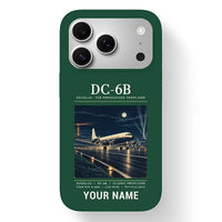 Thumbnail for Douglas DC-6B - Poster + Name - MagSafe iPhone 17 Pro - Dark Green