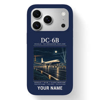 Thumbnail for Douglas DC-6B - Poster + Name - MagSafe iPhone 17 Pro - Navy Blue